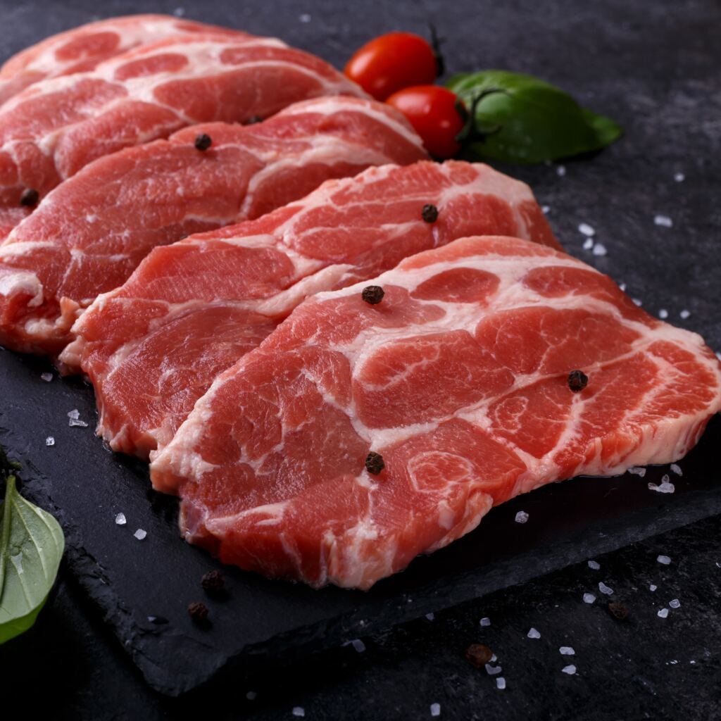 pork collar steaks