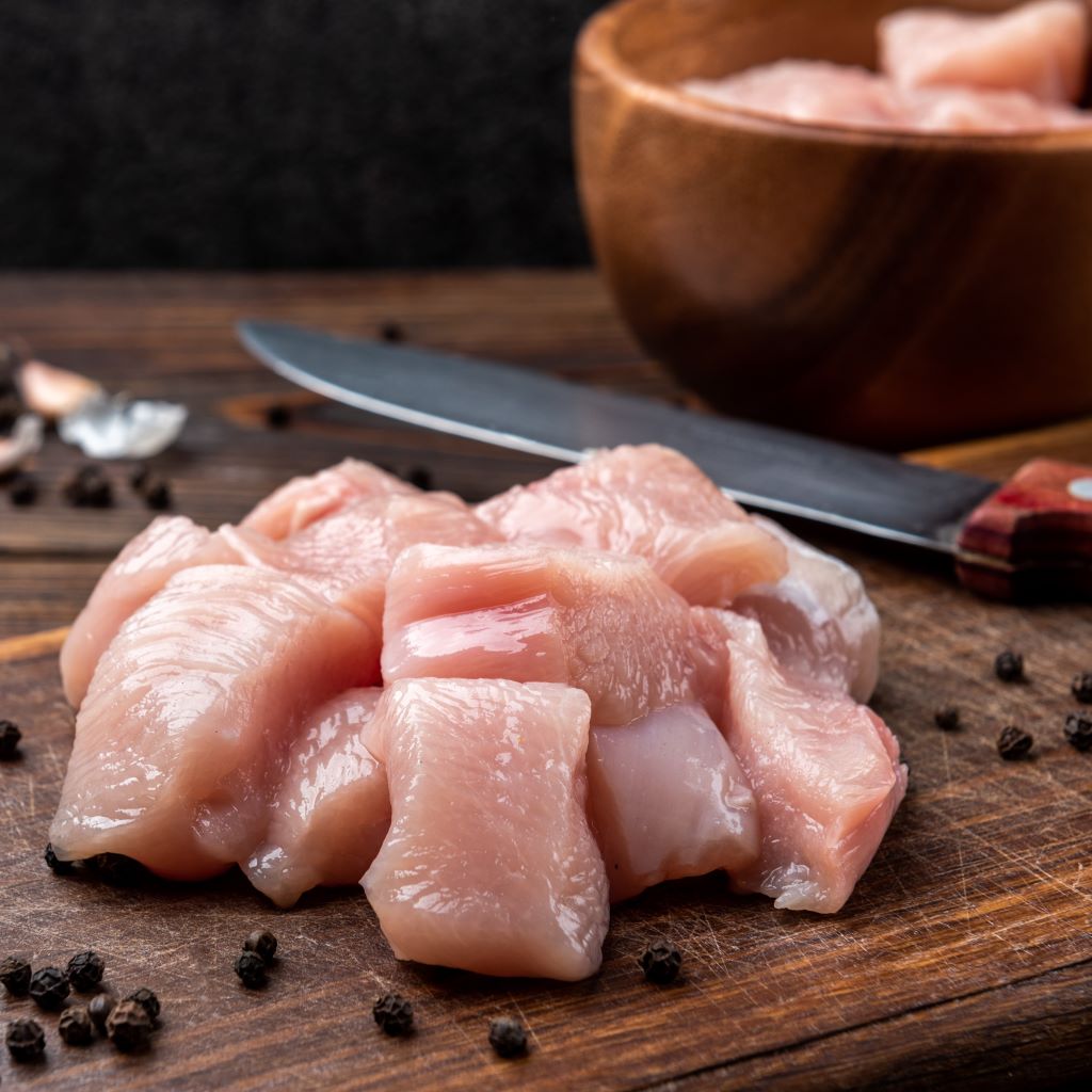 Diced Chicken Breast (500g), Delicious Lean Pieces Of Natural Chicken